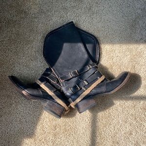 Worn freebird by Steven Drove leather boots size 7